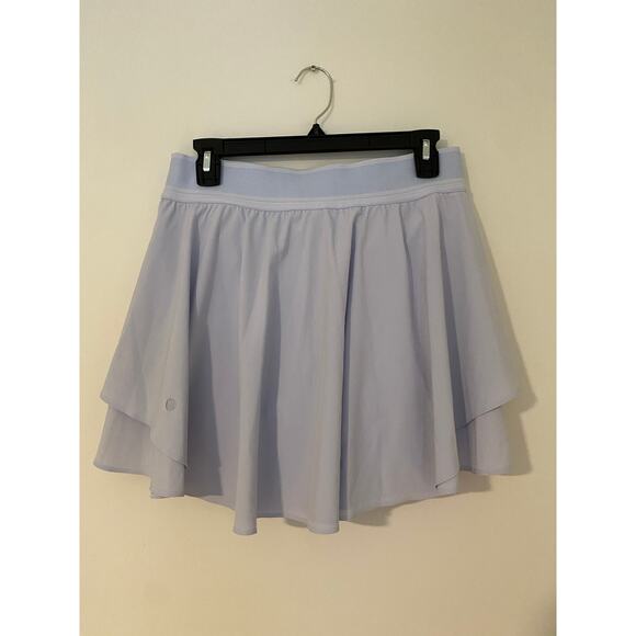 Lululemon Athletica Rival Skort Skirt Tennis Gym Mini Pastel Purple High Rise 8 - Picture 7 of 9
